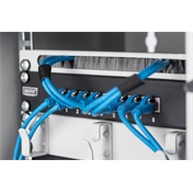DIGITUS DN-10 ORG-1/2U 10" 0,5U fésűs szürke kábelbevezető