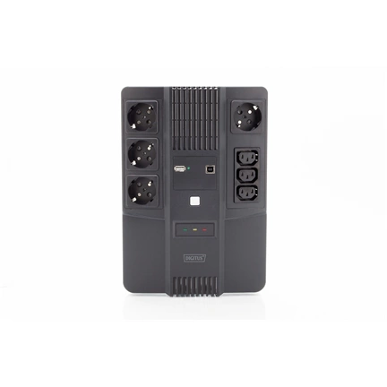 DIGITUS DN-170110 All-in-One 600VA 360W 4xCEE 7/7 3xC13 aljzat szünetmentes tápegység