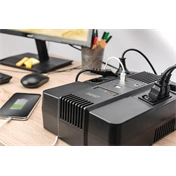 DIGITUS DN-170110 All-in-One 600VA 360W 4xCEE 7/7 3xC13 aljzat szünetmentes tápegység