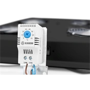 DIGITUS DN-19 FAN-2-B-N 2-es termosztátos fekete tetőventilátor Unique/Dynamic Basic rackszekrényhez