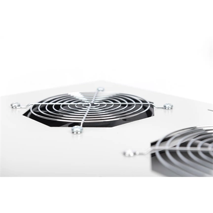 DIGITUS DN-19 FAN-4-SRV 4-es termosztátos szürke tetőventilátor Unique szerverszekrényhez
