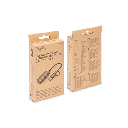 DIGITUS DN-3028 USB type A 3.0 Type-C 3.1 2.5 Gigabit Ethernet adapter