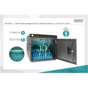 DIGITUS DN-45004 10 állomásos (max. 14") tablet és notebook asztali töltőszekrény