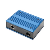 DIGITUS DN-652103-1 Gigabit 1x GbE Lan port SFP modul nélküli ipari média konverter
