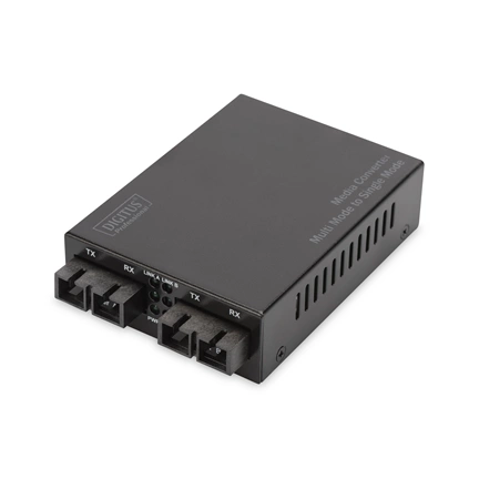 DIGITUS DN-82024 Fast Ethernet multimodusú/monomódusú 20km SC média konverter