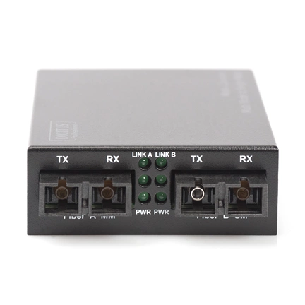 DIGITUS DN-82024 Fast Ethernet multimodusú/monomódusú 20km SC média konverter