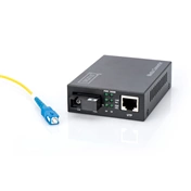 DIGITUS DN-82123 Gigabit monomódusú 1x GbE Lan port 1x SC simplex BiDi egyszálas Tx1550nm/Rx1310nm média konverter