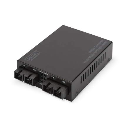 DIGITUS DN-82124 Gigabit multimodusú/monomódusú 20km SC média konverter