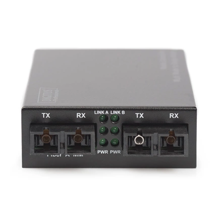 DIGITUS DN-82124 Gigabit multimodusú/monomódusú 20km SC média konverter