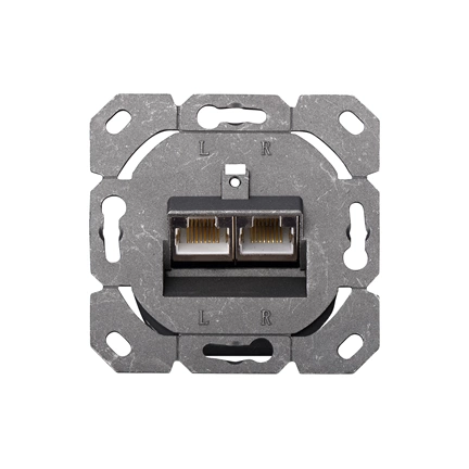 DIGITUS DN-9002-N Cat5E Modulo50 dupla falon kívüli aljzat 2xRJ45 árnyékolt csatlakozóval