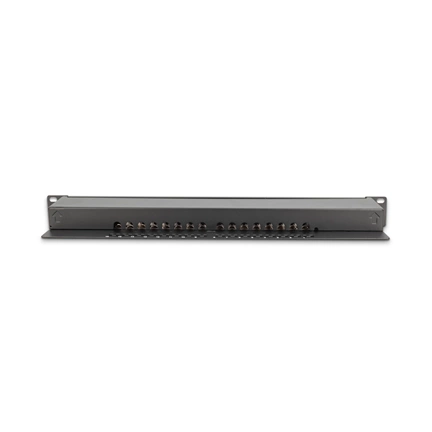 DIGITUS DN-91616S-B CAT6 16port 19" 1U fekete árnyékolt Patch Panel