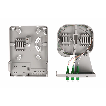 DIGITUS DN-949103 24 szálas 3x LC/APC duplex monomódusú OS2 IP54 FTTH elosztó doboz toldóval