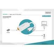 DIGITUS DN-95208 10/100Mbps USB-A 5V PoE Splitter