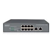 DIGITUS DN-95323-1 8x 10/100Mbps FE Lan port 2x uplink port PoE 120W nem menedzselhető asztali switch