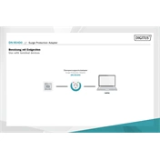 DIGITUS DN-95400 16A 3500 W schuko túlfeszültségvédő adapter