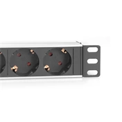 DIGITUS DN-95418 10" 1U hálózati elosztó 4 schuko aljzattal