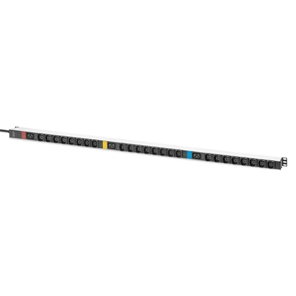 DIGITUS DN-95452  0U PDU függőleges 3 fázisú 250V 16A 24xC13 3xC19 aljzat IEC 60309 ipari csatlakozó 3M elosztósor