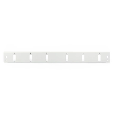 DIGITUS DN-96203-QL 1U 6x SC DX szürke optikai patch panel előlap