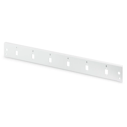 DIGITUS DN-96208-QL 1U 6x LC DX  6x SC SX szürke optikai patch panel előlap