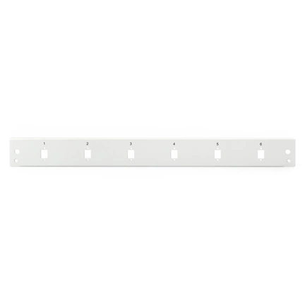 DIGITUS DN-96208-QL 1U 6x LC DX  6x SC SX szürke optikai patch panel előlap