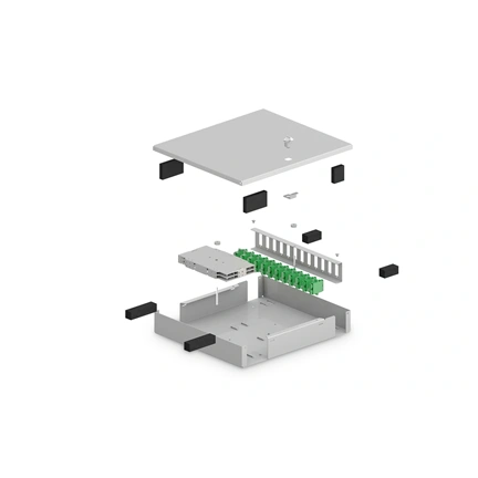DIGITUS DN-96800M-2 48 szálas IP20 fali optikai üres elosztó doboz