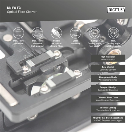 DIGITUS DN-FO-FC Optikai precíziós száltörő