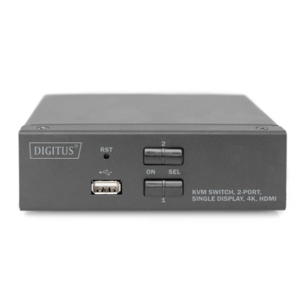 DIGITUS DS-12870 UHD 4K 30Hz 2 port Single Display HDMI KVM Switch