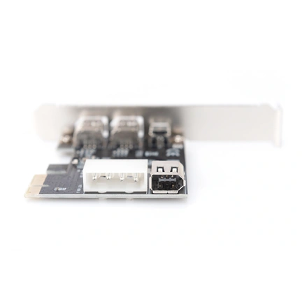 DIGITUS DS-30201-5 3+1 port FireWire PCIe bővítőkártya