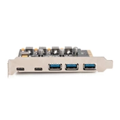 DIGITUS DS-30222 5 port USB 3.1 Gen2 Type-A/Type-C PCIe hálózati kártya
