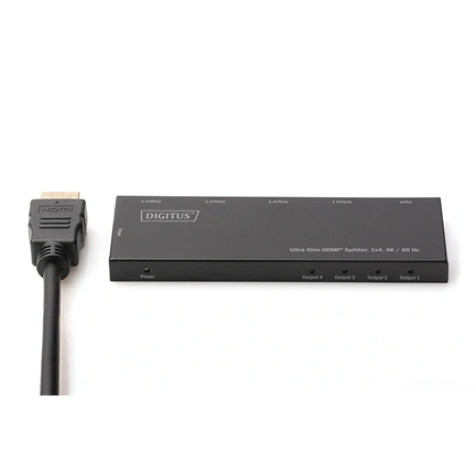 DIGITUS DS-45323 4 portos 4K/60Hz ultra slim HDMI splitter