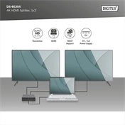 DIGITUS DS-46304 1x2 4K2K HDMI splitter