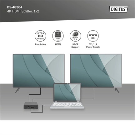 DIGITUS DS-46304 1x2 4K2K HDMI splitter