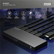 DIGITUS DS-55332 HDMI 4K 60Hz 5x1 Switch