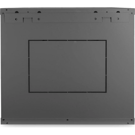 DIGITUS Dynamic Basic 19" 12U 611x600x600mm üvegajtós fekete fali rack szekrény