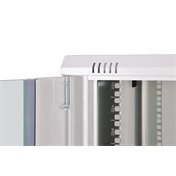 DIGITUS Dynamic Basic 19" 12U 611x600x600mm üvegajtós szürke fali rack szekrény