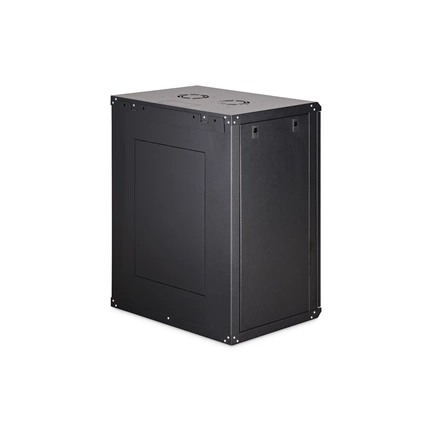 DIGITUS Dynamic Basic 19" 16U 789x600x450mm üvegajtós fekete fali rack szekrény