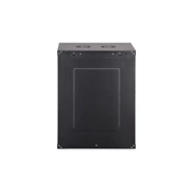 DIGITUS Dynamic Basic 19" 16U 789x600x450mm üvegajtós fekete fali rack szekrény