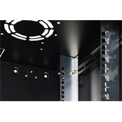 DIGITUS Dynamic Basic 19" 16U 789x600x450mm üvegajtós fekete fali rack szekrény