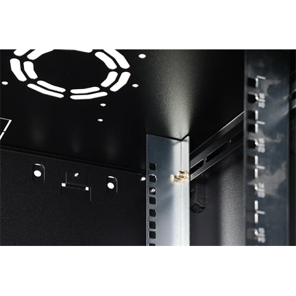 DIGITUS Dynamic Basic 19" 16U 789x600x450mm üvegajtós fekete fali rack szekrény