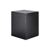 DIGITUS Dynamic Basic 19" 16U 789x600x600mm üvegajtós fekete fali rack szekrény
