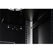 DIGITUS Dynamic Basic 19" 16U 789x600x600mm üvegajtós fekete fali rack szekrény