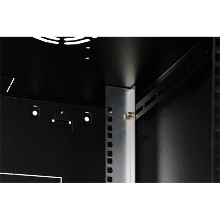 DIGITUS Dynamic Basic 19" 16U 789x600x600mm üvegajtós fekete fali rack szekrény