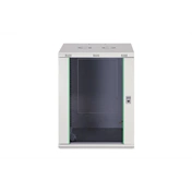 DIGITUS Dynamic Basic 19" 16U 789x600x600mm üvegajtós szürke fali rack szekrény