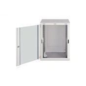 DIGITUS Dynamic Basic 19" 16U 789x600x600mm üvegajtós szürke fali rack szekrény