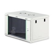 DIGITUS Dynamic Basic 19" 7U 389x600x450mm üvegajtós szürke fali rack szekrény
