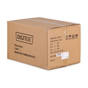 DIGITUS Dynamic Basic 19" 7U 389x600x450mm üvegajtós szürke fali rack szekrény