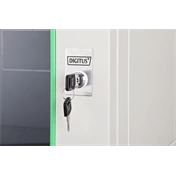 DIGITUS Dynamic Basic 19" 7U 389x600x450mm üvegajtós szürke fali rack szekrény