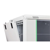 DIGITUS Dynamic Basic 19" 7U 389x600x450mm üvegajtós szürke fali rack szekrény