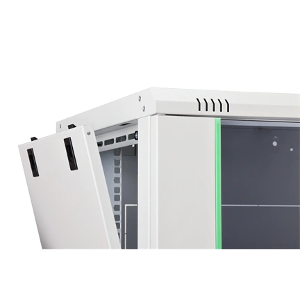 DIGITUS Dynamic Basic 19" 7U 389x600x450mm üvegajtós szürke fali rack szekrény