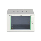 DIGITUS Dynamic Basic 19" 7U 389x600x600mm üvegajtós szürke fali rack szekrény